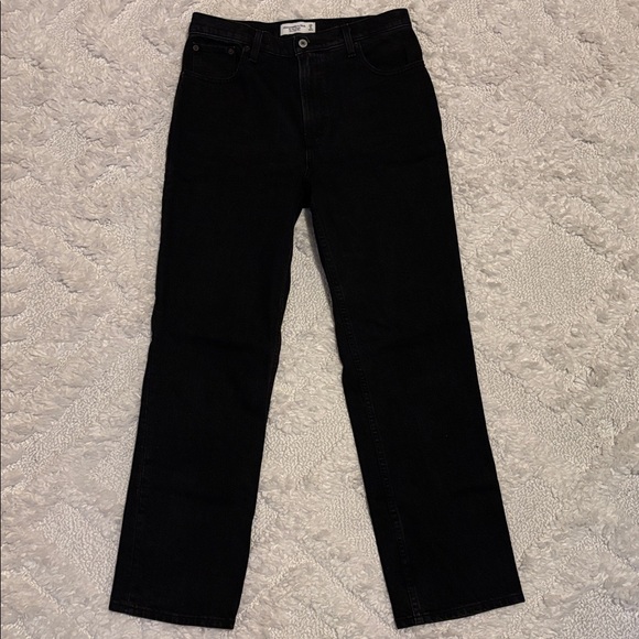 Black Straight Leg Jeans in size 8 Short / 29 waist - Picture 4 of 4